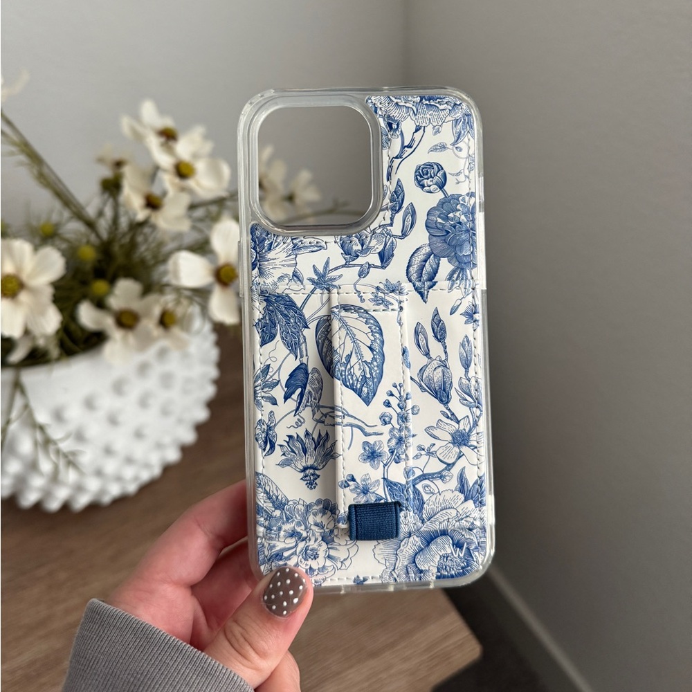 Blue and White Floral Phone Case